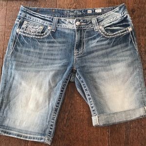 Embellished Miss Me Bermuda Shorts